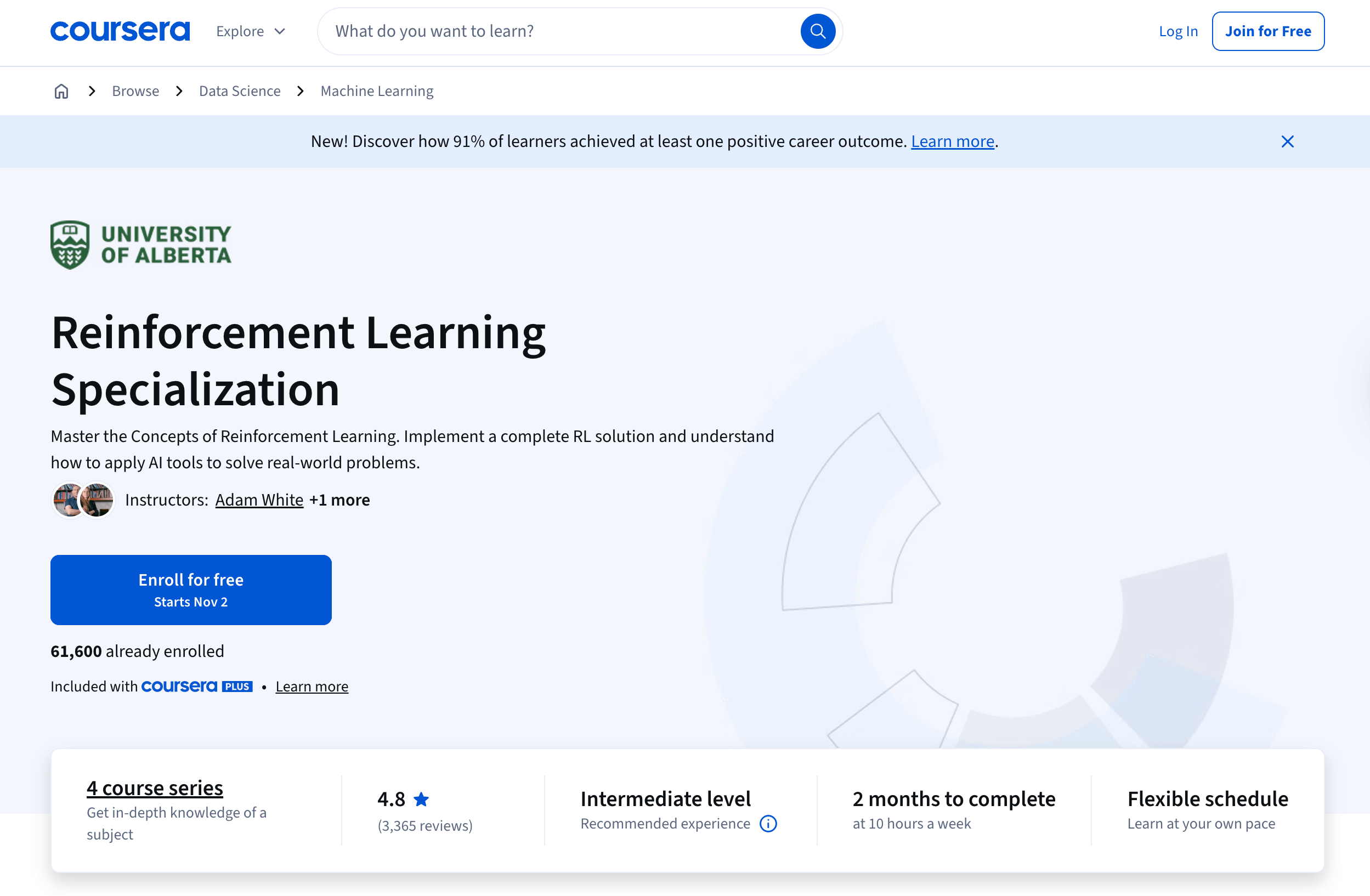 Reinforcement Learning Specialization