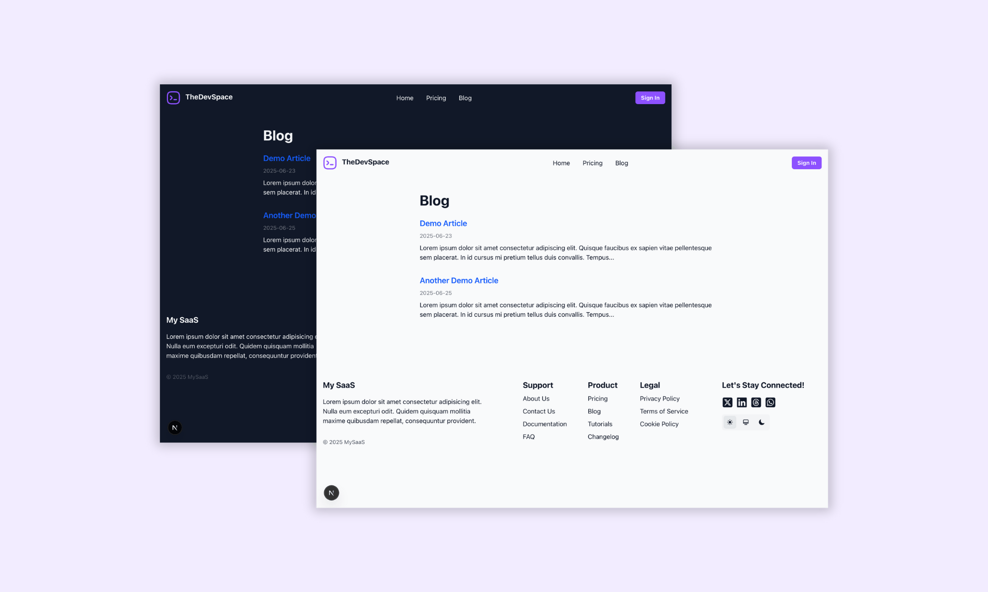 Blog Home Page