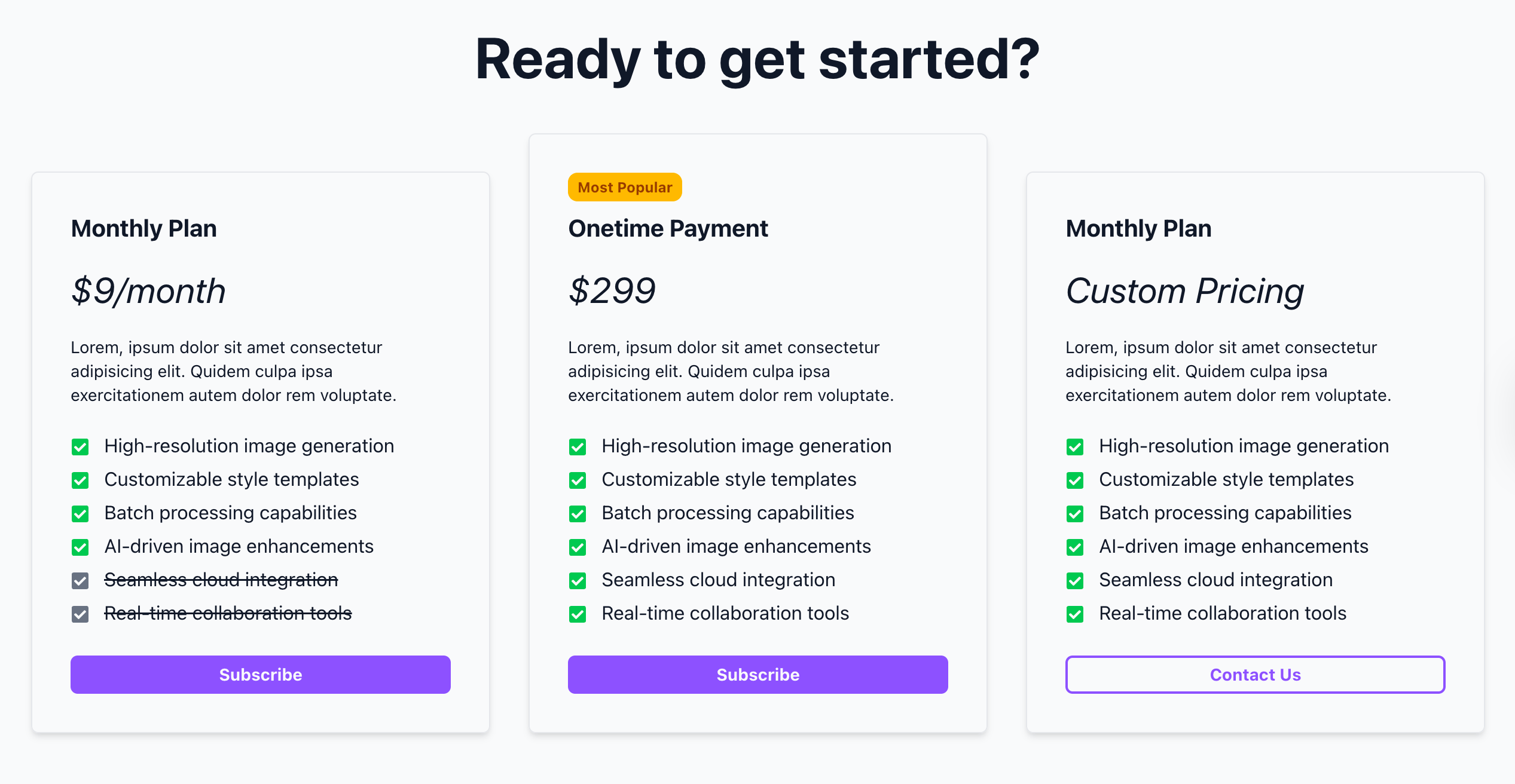 Pricing