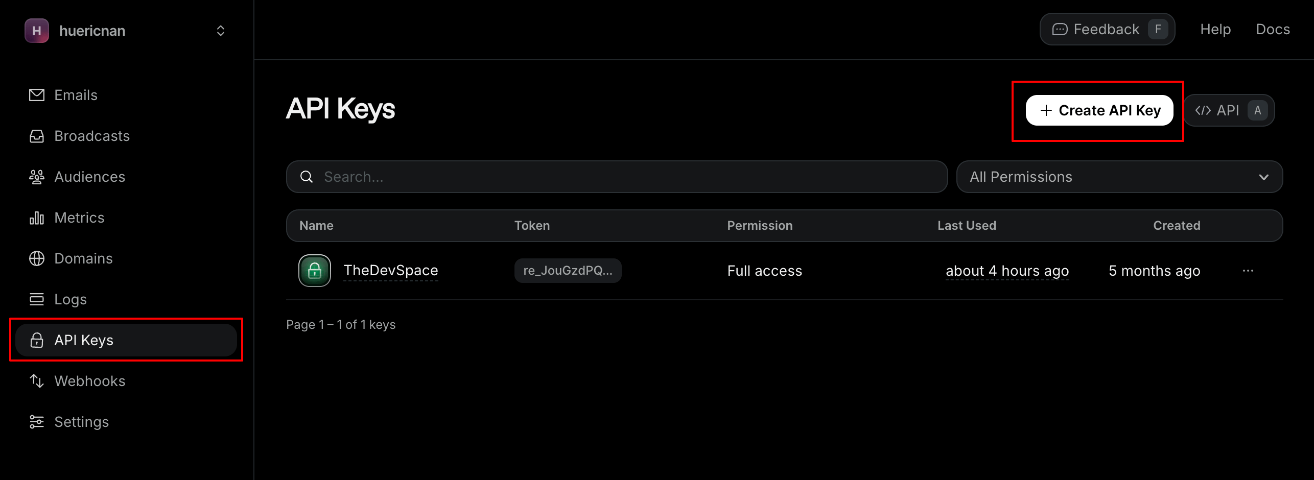Resend API Key