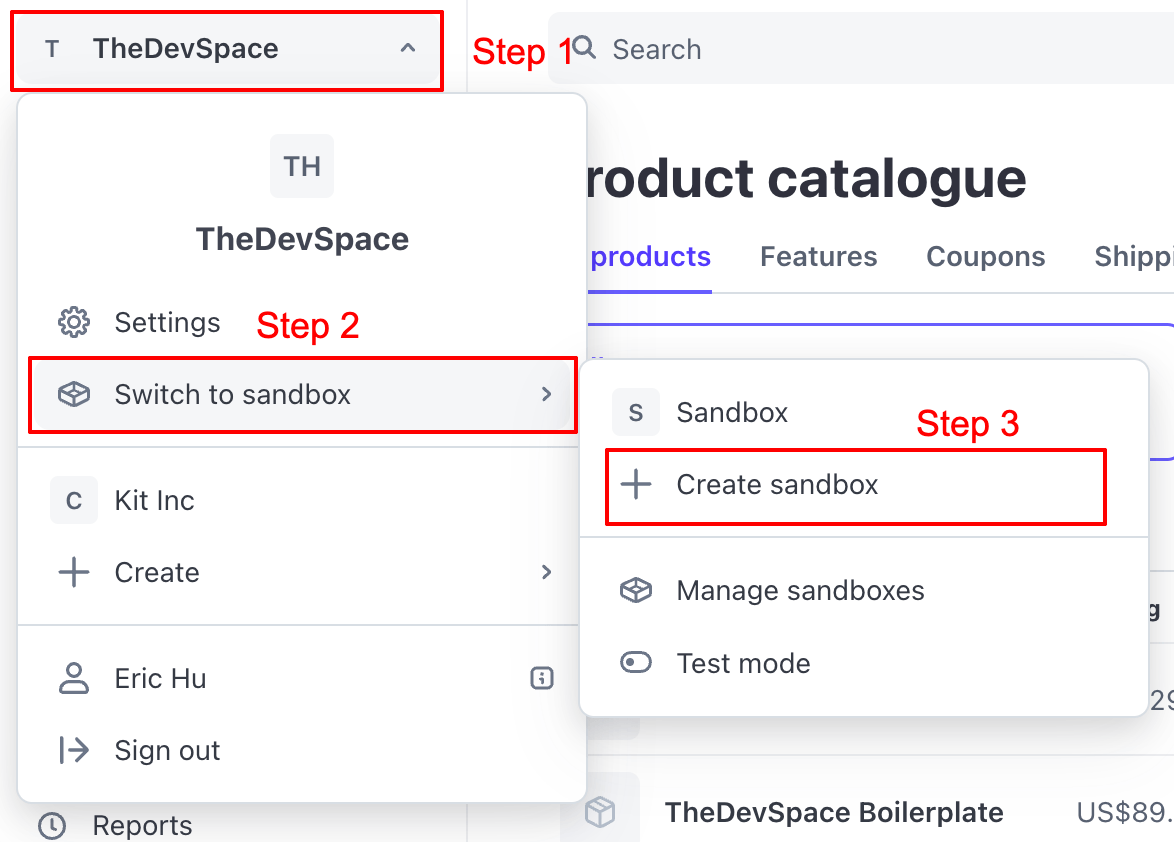 Stripe Sandbox