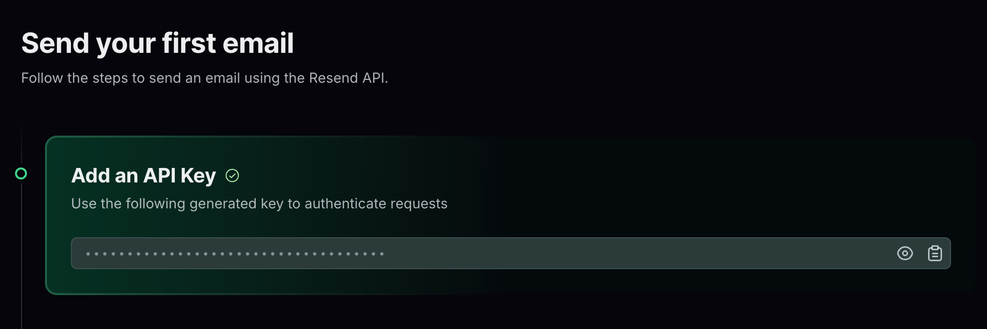 Resend Get API Key
