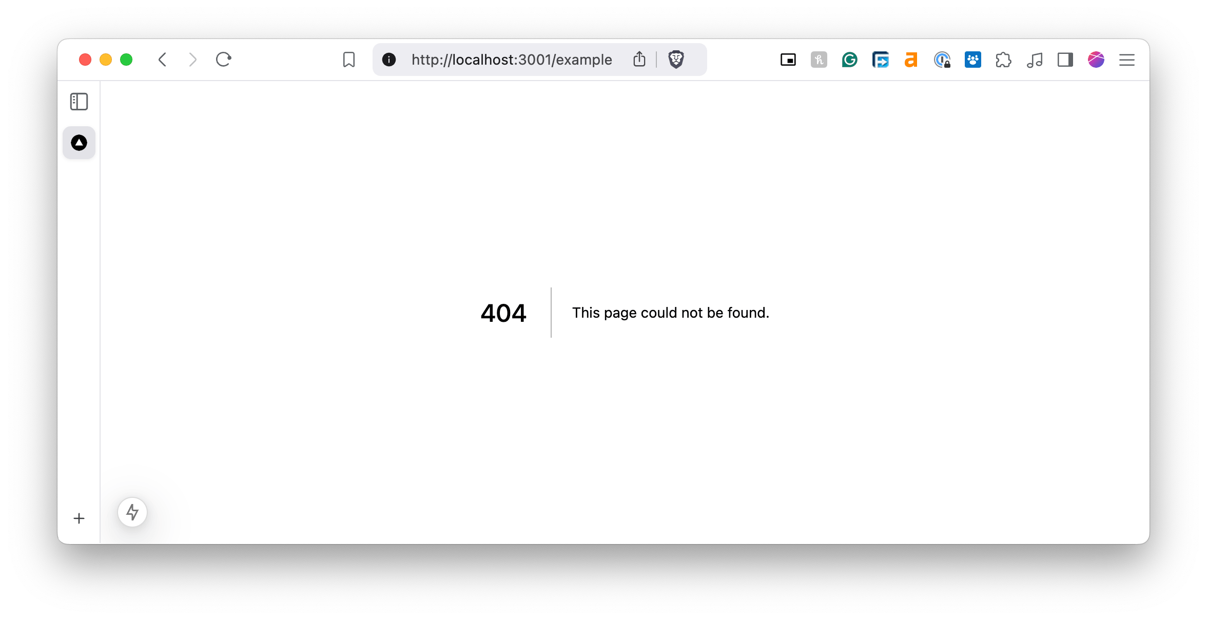default 404 page