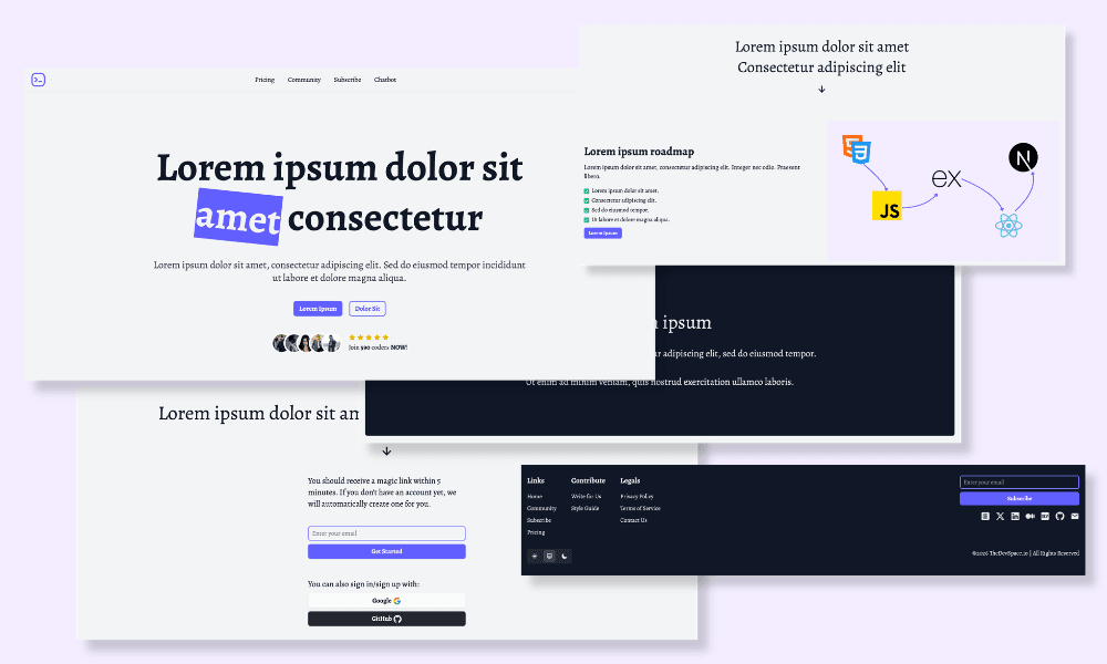 Copy & Paste Landing Pages