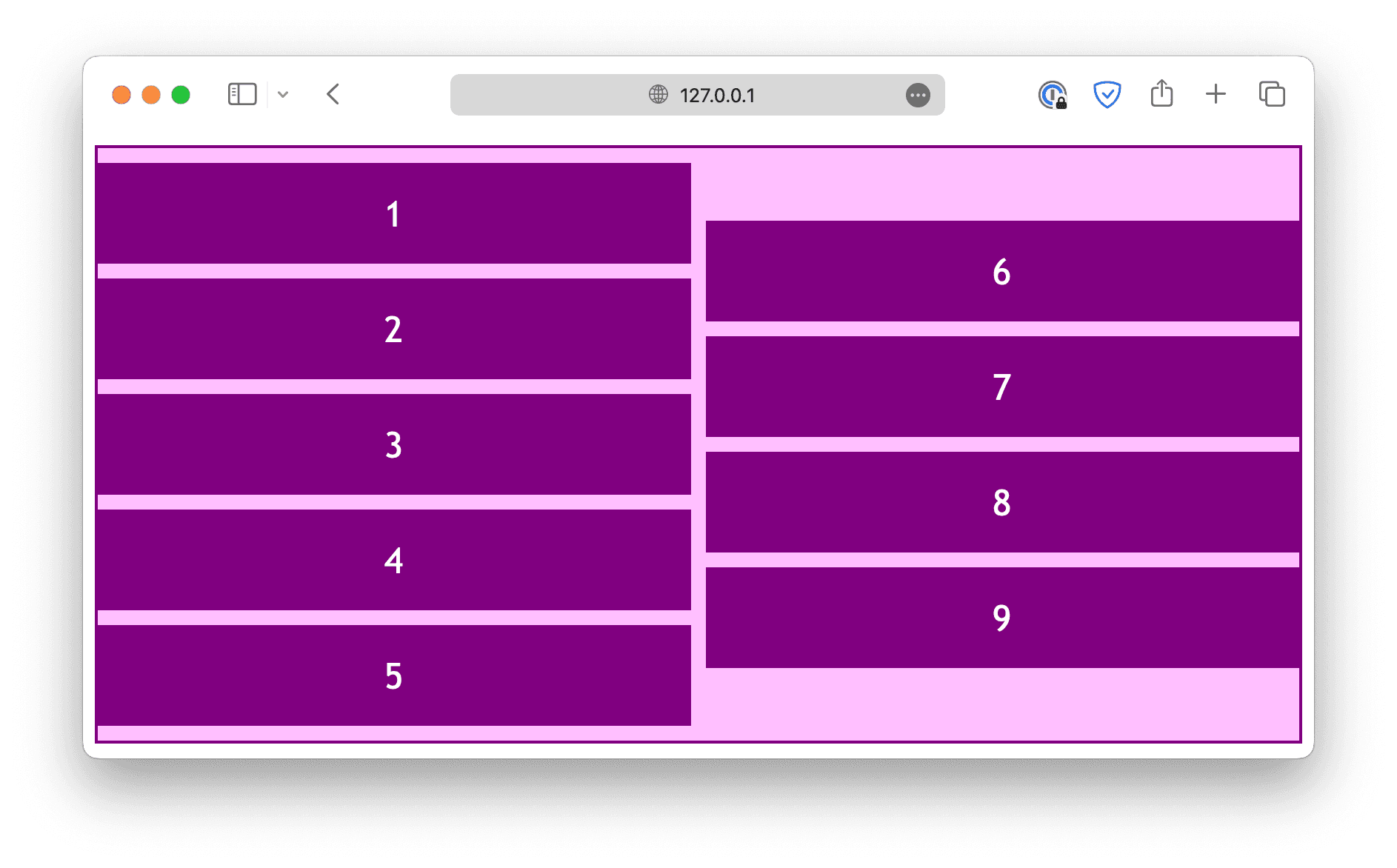 flex justify center column