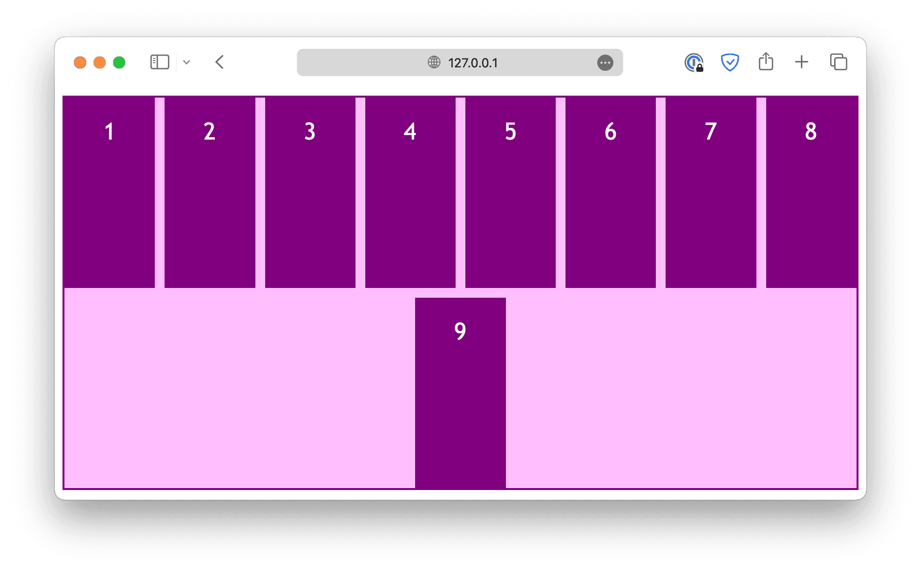 flex justify center row