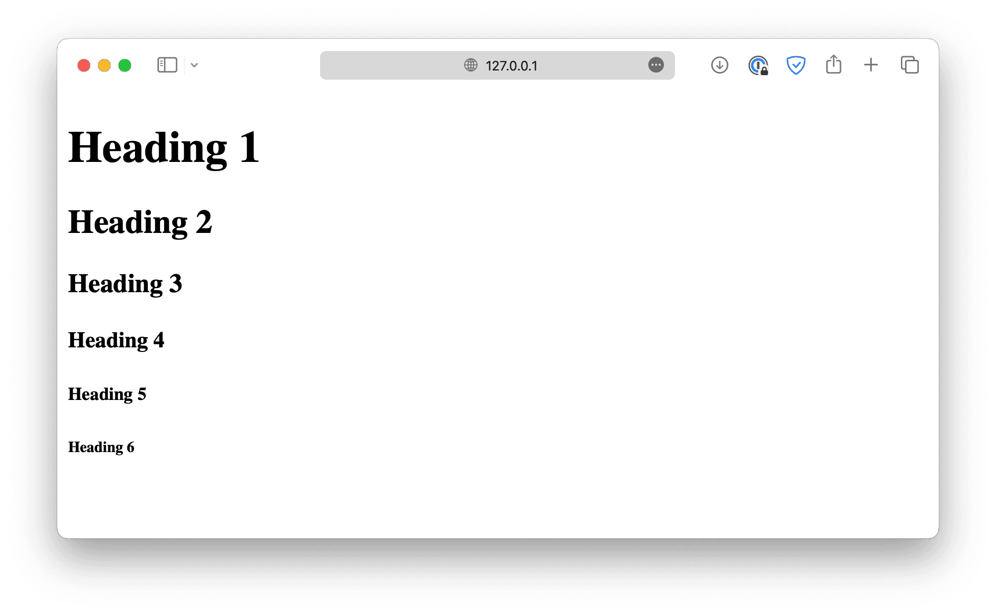 HTML Headings