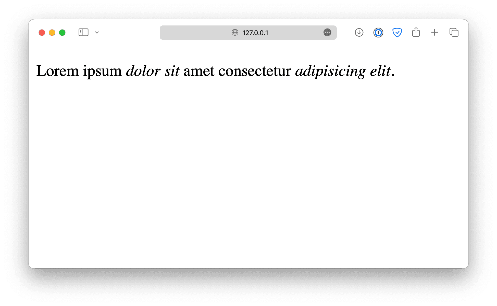 Italic Text