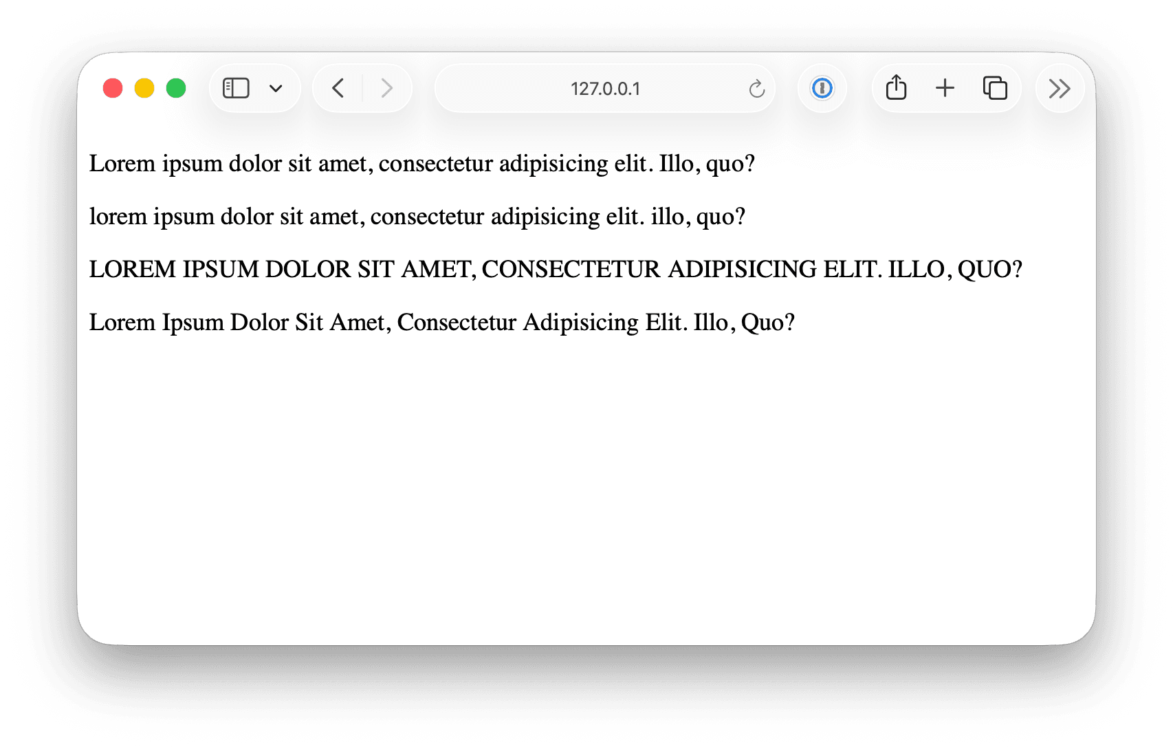 Text Transform