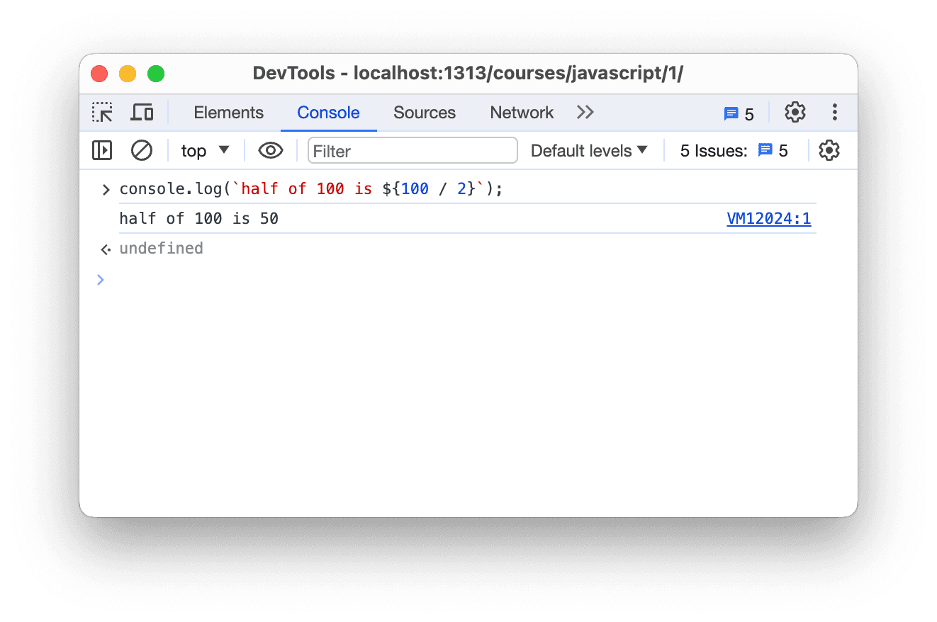 string interpolation